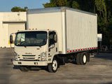2018 ISUZU NPR DIESEL BOX TRUCK, LIFTGATE, NON CDL