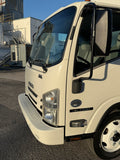 2018 ISUZU NPR DIESEL BOX TRUCK, LIFTGATE, NON CDL