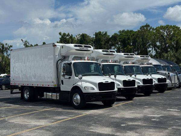 4 X 2018 FREIGHTLINER M2-106 Refrigerated Box Truck , THERMO KING SB 580 R